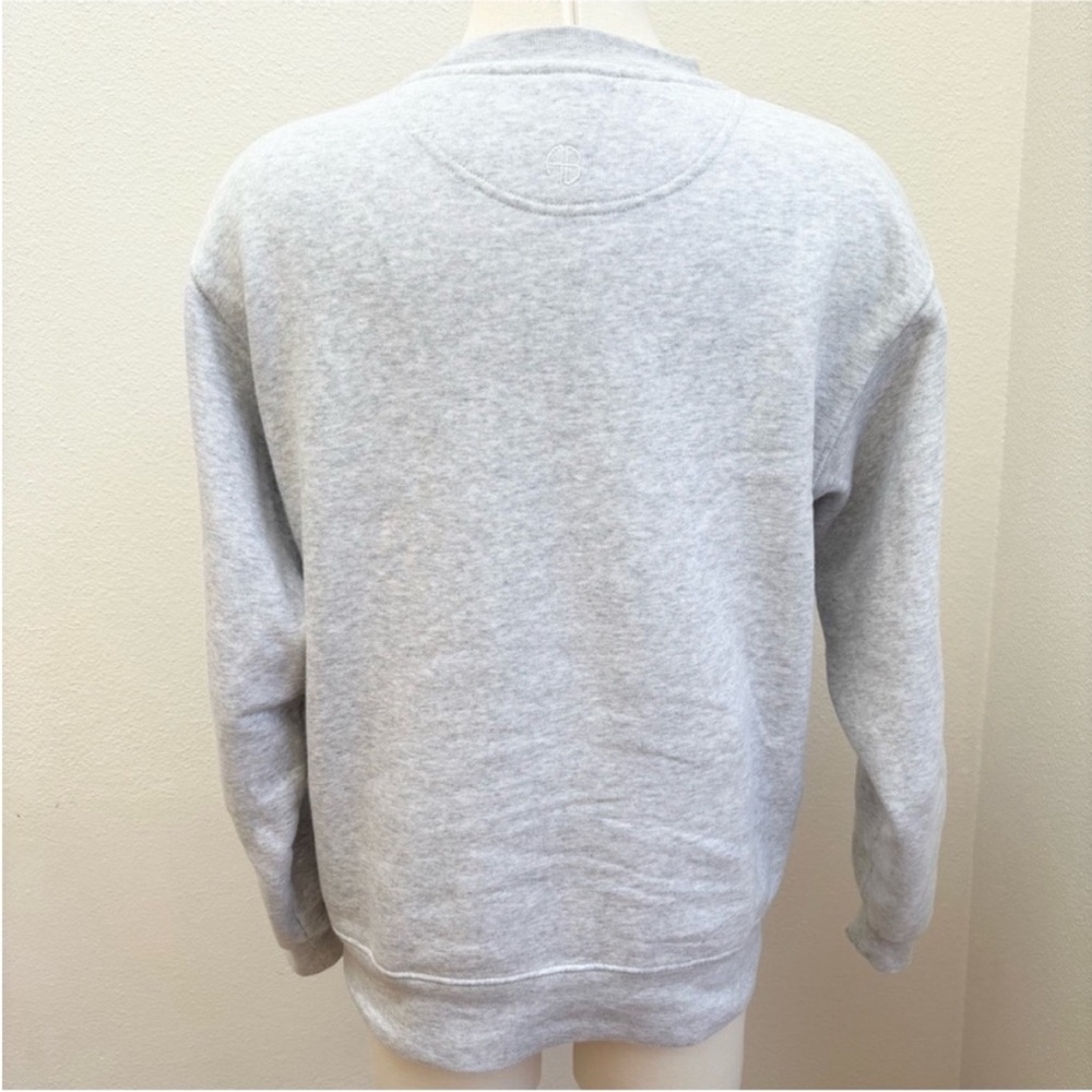 Anine Bing Ramona Graphic Sweatshirt Designer Kate Moss Rare Black Gray Size Xs - Picture 8 of 11